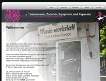 Tablet Screenshot of musicworkstatt.com